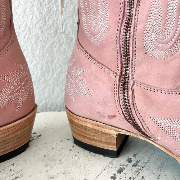 Lane LEXINGTON Over the Knee Womens Cowboy Boots 8.5 Pink Western Cowgirl Tall - Picture 10 of 16